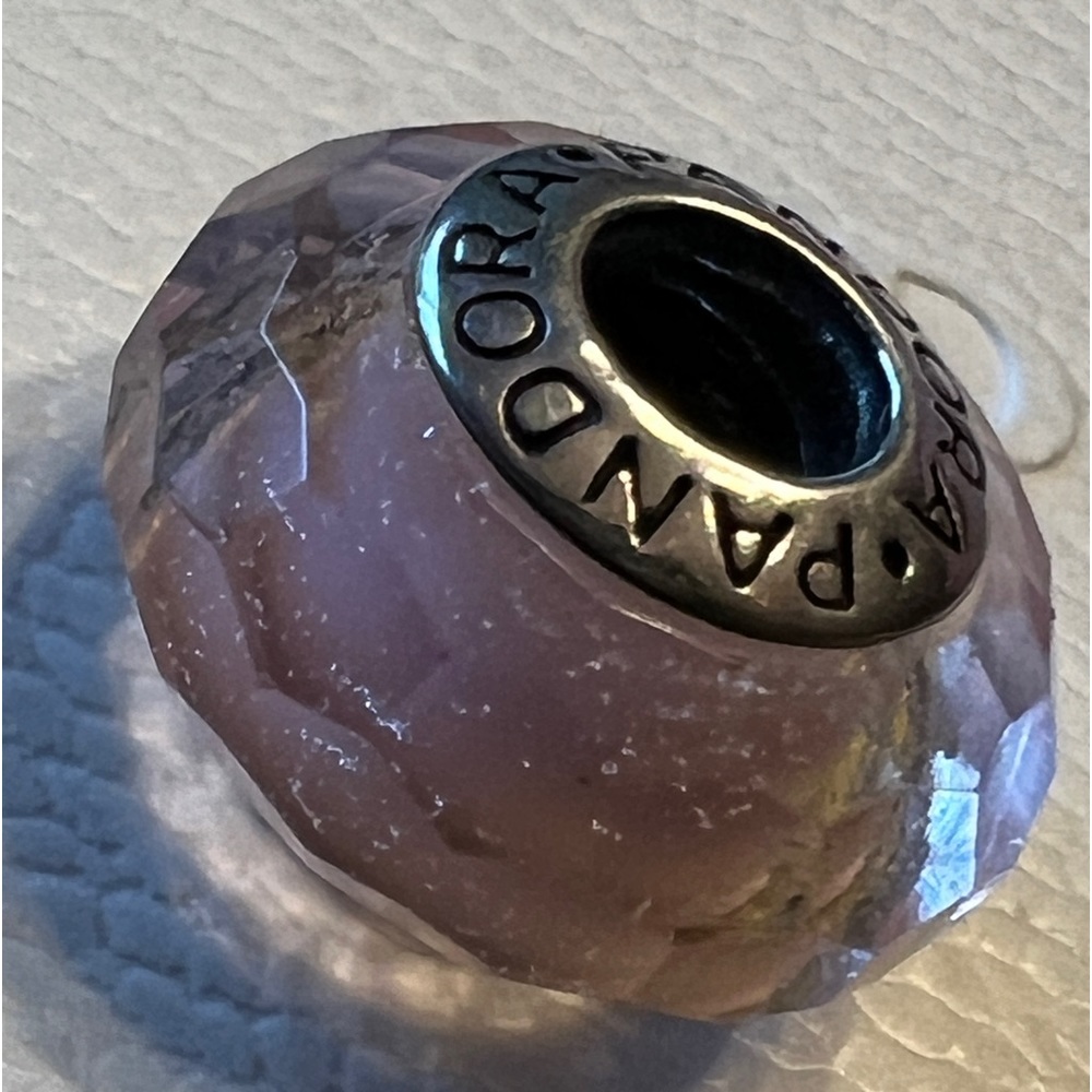 Authentic Pandora Murano glass bead charm.